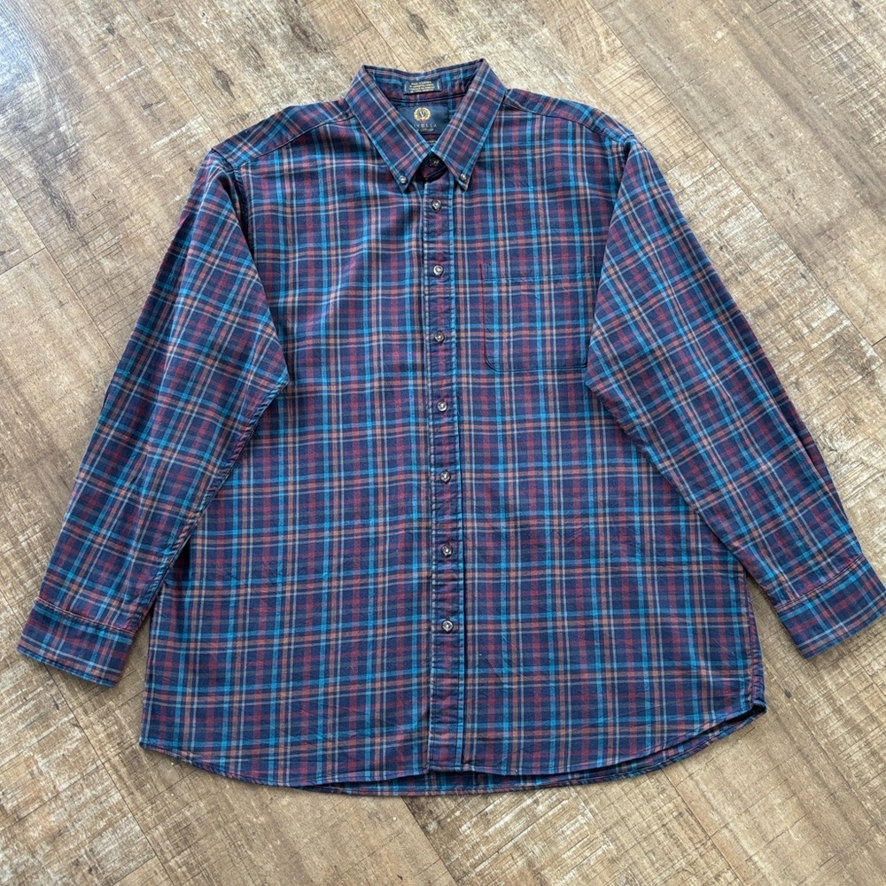 O’Connel’s x Viyella Sport Shirt in Blue Plaid - Picture 2 of 6